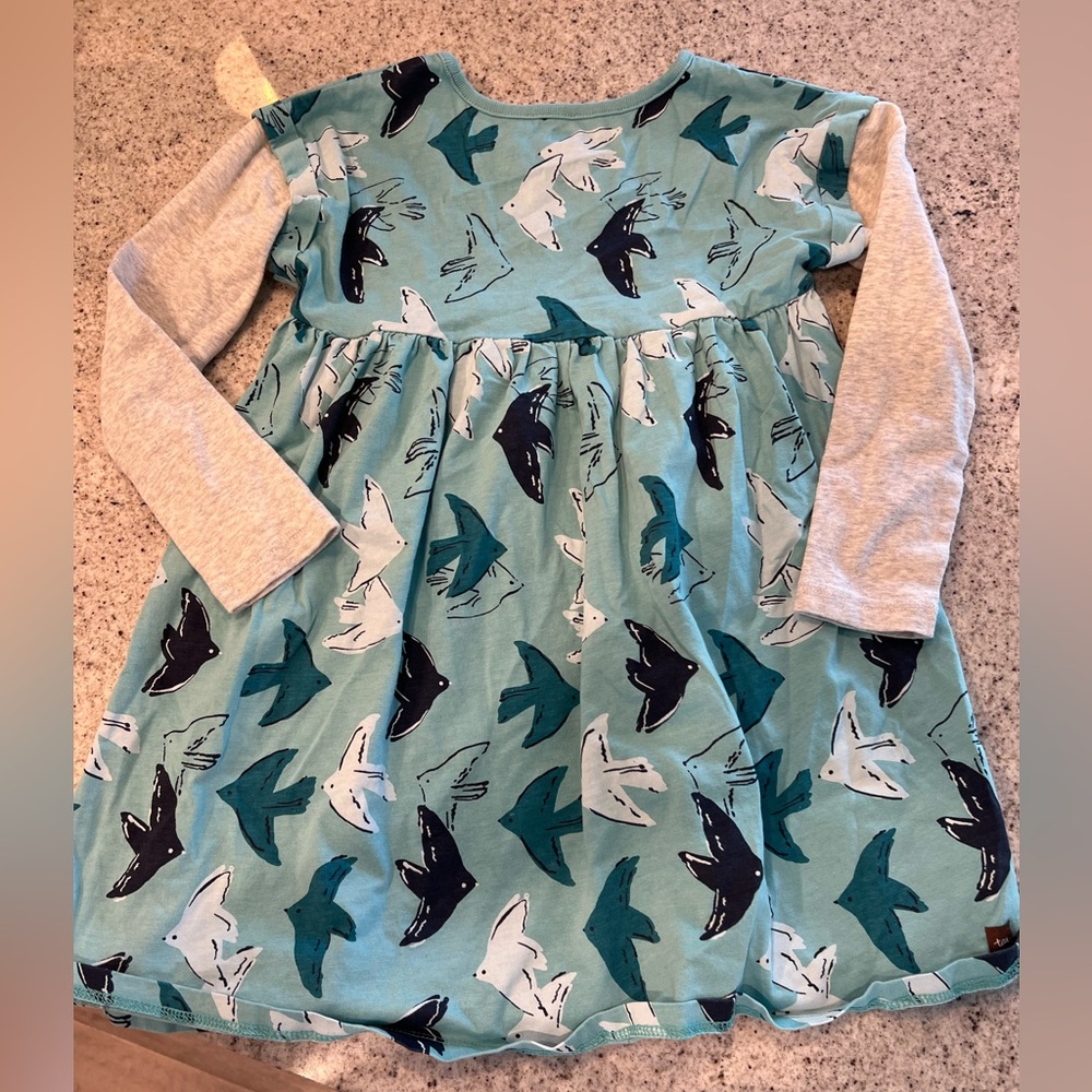 Tea Collection Dress Girls Size 6 - Picture 3 of 5